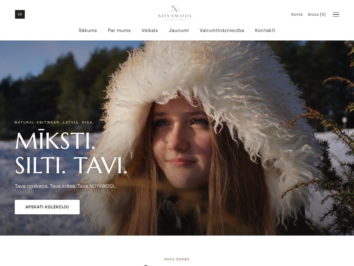 Noya Wool — roku darba adījumu interneta veikals